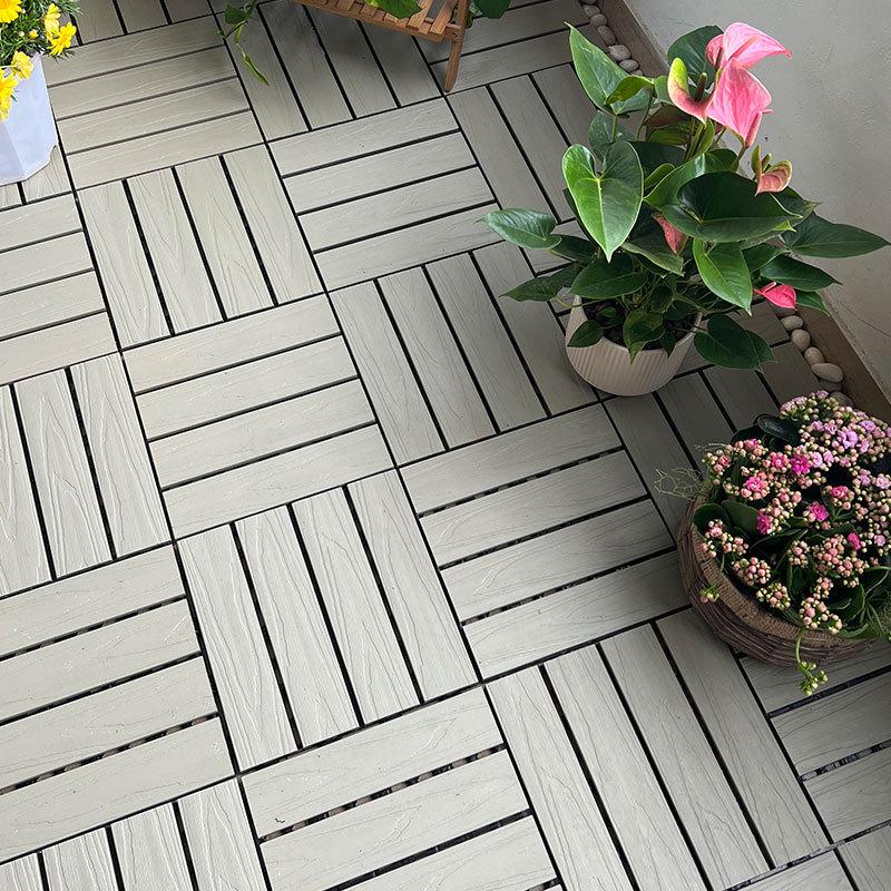 Premium WPC Outdoor Flooring: Anti-corrosion, Anti-slip, Easy Assembly for Patio, Balcony, Courtyard.