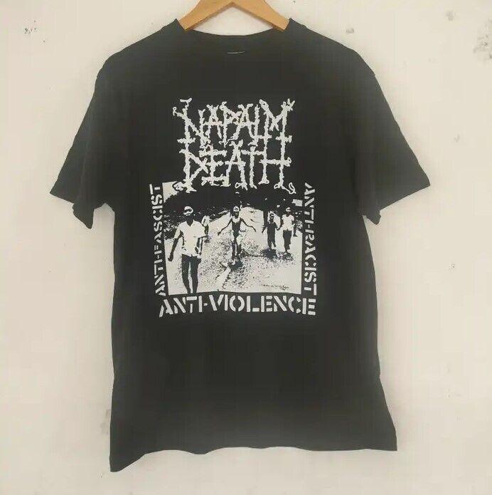 

Рубашка односторонняя Napalm Death Band Remake Te4467 Футболка унисекс