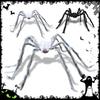 Fake Large Hairy Halloween Spider with Glowing Red Eyes Halloween Decorations Spider Realistic Large Hairy Scary Spider for Lawn
