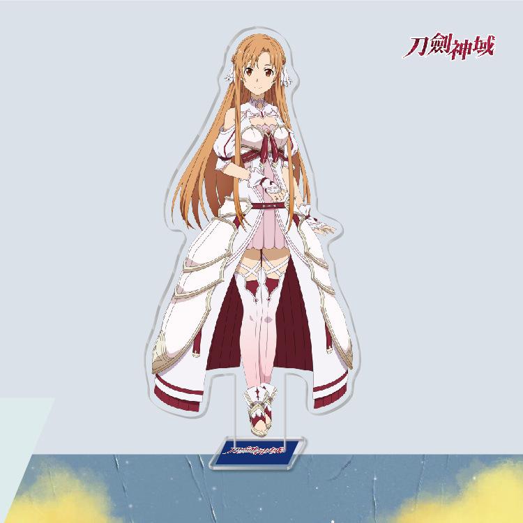 Anime Game Merchandise Sword Art Online Acrylic Stand Figures Kirito Asuna Sinon