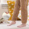 Women's Cozy Fleece Lined Over Knee Socks Soft Thermal Winter Wear for Home Lounge and Comfort for Pregnant Women Elderly