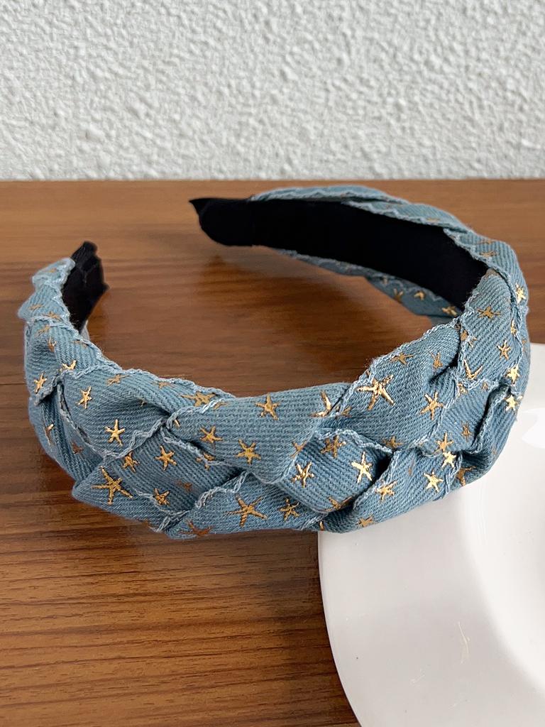 1 Stück Vintage Cowboy Rutschfeste Stirnbänder Mode für Frauen, Haarband für Haare Breit Dutt Haarreifen für Mädchen, Haarschmuck