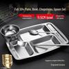 304 Rostfritt Stål Delad Lunchtallrik Set