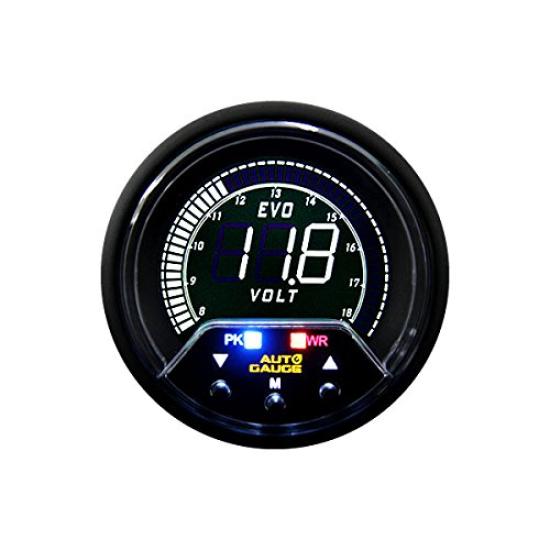 Autogauge Voltmeter 60mm Additional Meter with 456 Series 4-Color Backlight,