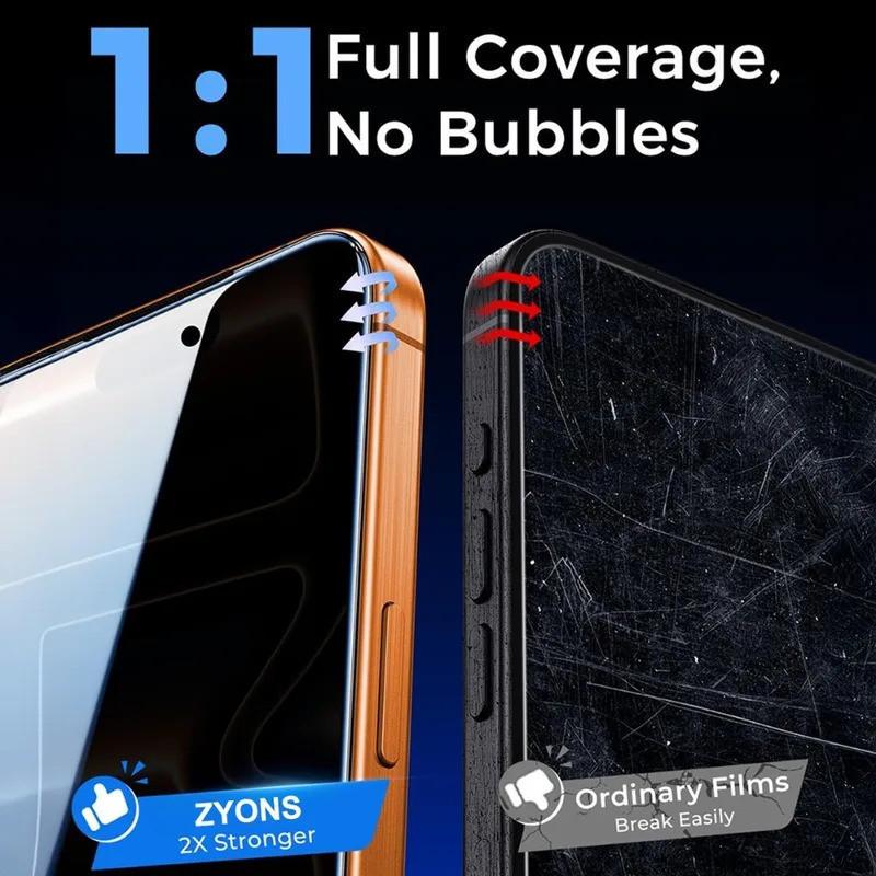 2 ks Anti Spy Tvrzené sklo pro iPhone 17 16 15 14 Pro Max Air 16 15 14 Plus 13 12 11 Pro XR XSMax Ochranné sklo na displej