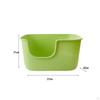 High Sided Cat Litter Boxes, Large Basin, Easy Clean Cage Kitten Potty Pan for Kittens,