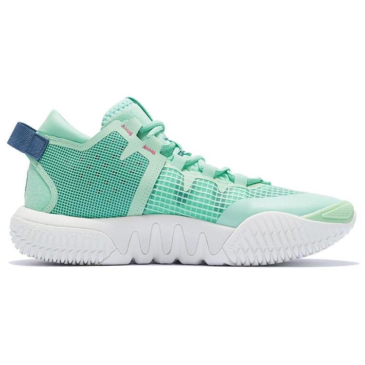 New LiNing Badfive 2 Low Cushioning Anti Slip And Wear Resistant Coverage Support Low Top Basketball Shoes Green ABFT029-3