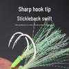 Luminous Double Jig Hook for Sea Fishing - Steel Wire for King & Spanish Mackerel, Sea Bass