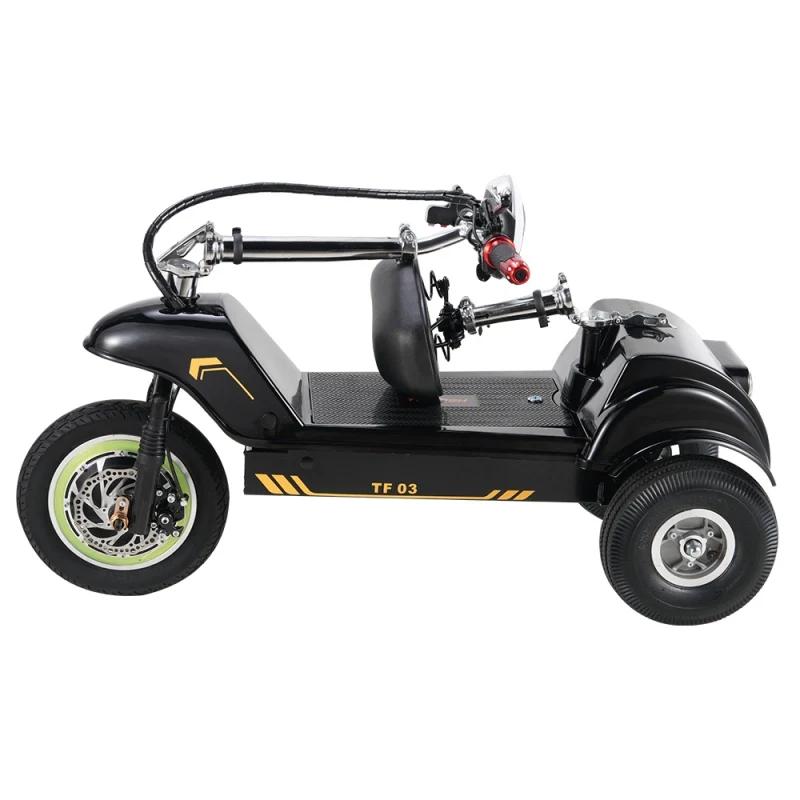 TWOFISH TF03 Elektrische Scooter met Afneembaar Zadel, 350W driewieler 48V 15Ah Batterij