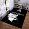 Anime Rug with Jujutsu Kaisen Design, Gojo Satoru Illustration Carpet Suitable for Use As an Anti-slip for Living Room Bedroom Sofas