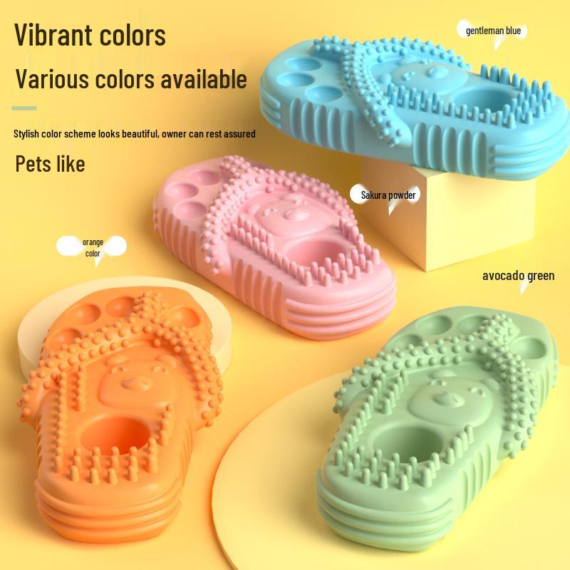 Dog Chew Toy: Slipper Shape, Bite-Resistant, Energy-Burning, Molar Cleaning Toy