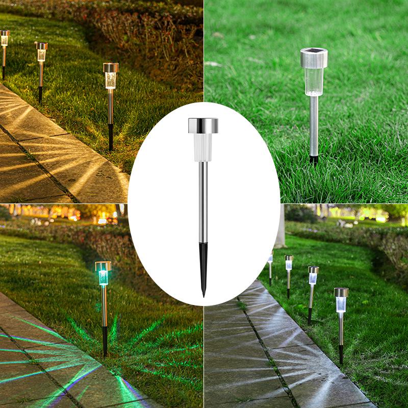 Waterproof Solar Stainless Steel Garden Pathway Light for Outdoor Courtyard and Lawn