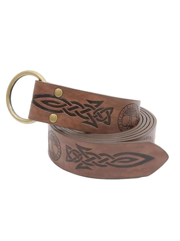 Men's  Knight Belt Embossed PU Leather  Belt