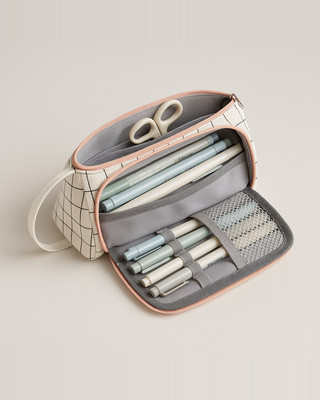 დიდი ტევადობის ფანქრის ყუთი Kawaii სკოლის კალმის ყუთი Supplies ფანქრის შესანახი ჩანთა სტუდენტური ფანქრის ქეისები დიდი კალმის ყუთი ჩანთა საკანცელარიო ნივთები