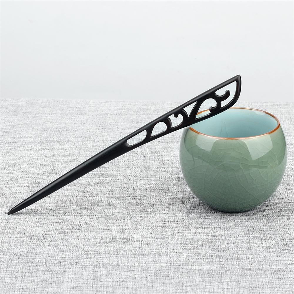 34 Styles Natural Black Sandalwood Hair Sticks High Quality Hairpin for Women Girls Antiquity Chopstick Shaped Hair Clip Jewelry