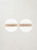Olive Deco Flocked Round Makeup Puffs 2-Pack