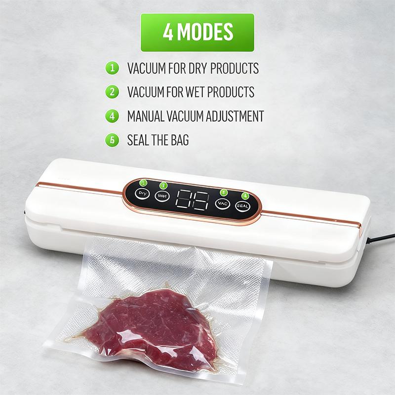 Compact Food Vacuum Sealer for Kitchen Storage and Freshness