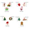 3pcs/set Halloween Christmas Snowman Brooch Santa Claus Bell Elk Oil-Dripping Corsages Enamel Pins Jewelry Accessories Gift