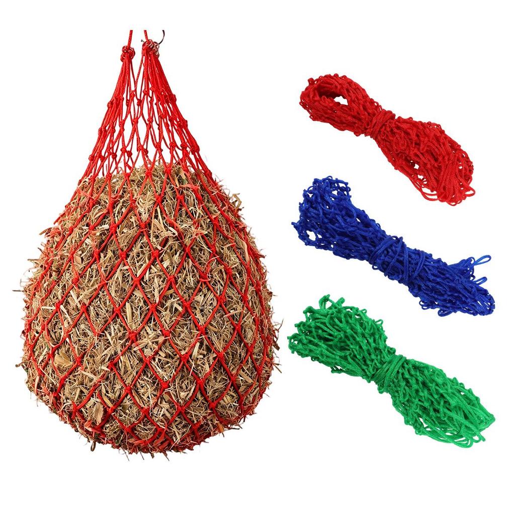 Large Capacity Hay Net Feeder for Horses, Cattle, Sheep, Alpacas - Small Hole Design