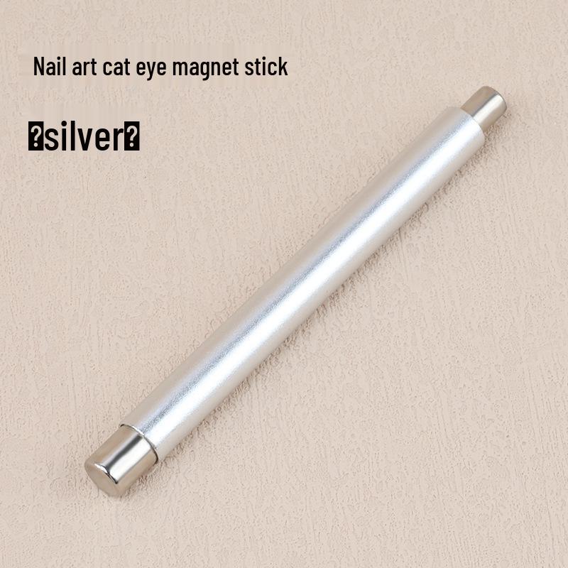 Double-Ended Cat Eye Nail Art Magnet Stick for Gel with Glass Beads
