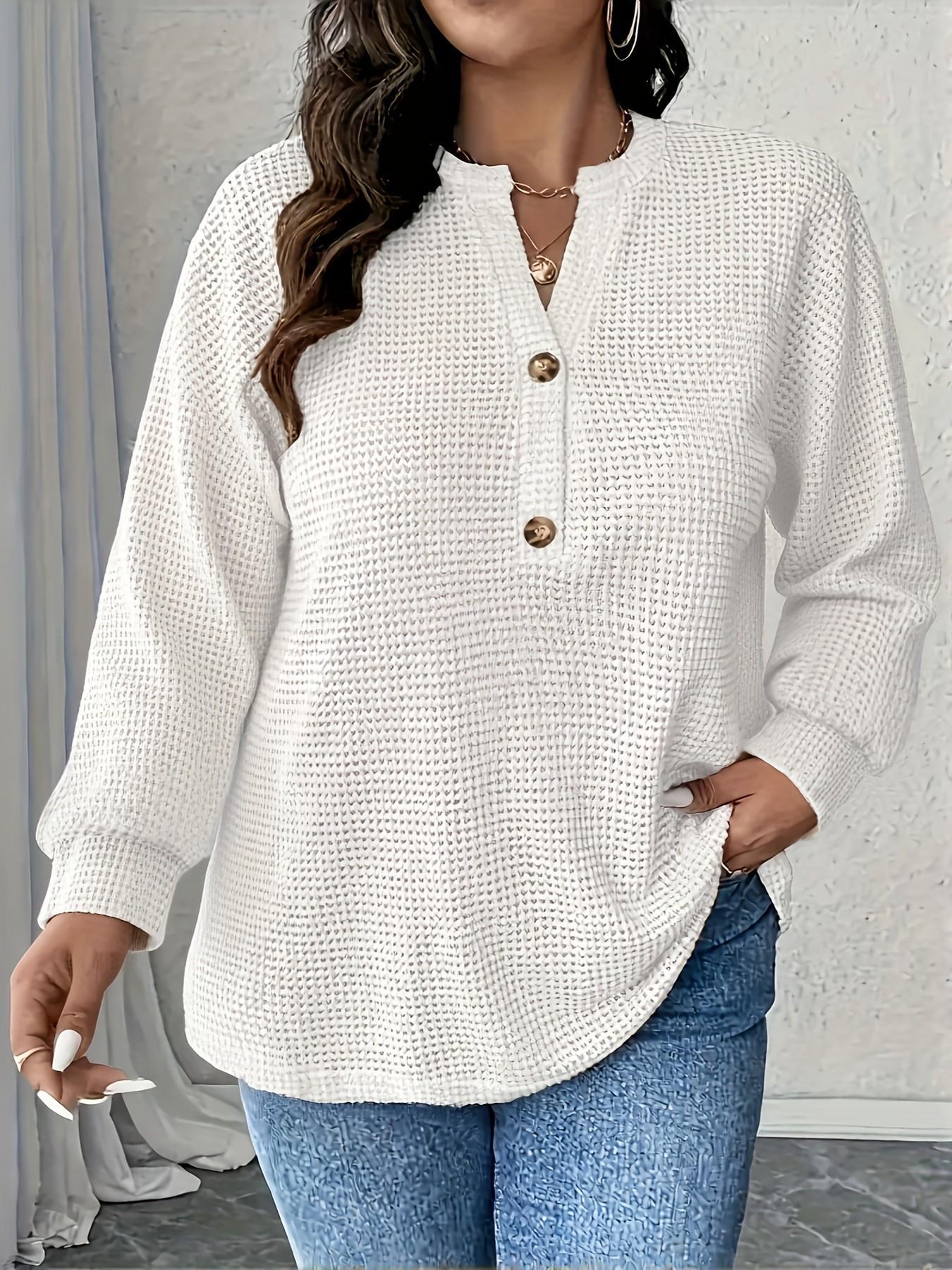 Women s Plus Size Striped Pineapple Plaid Button T-shirt 6XL