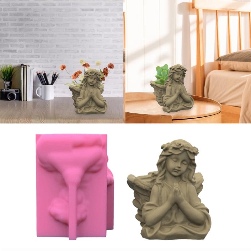 Sukkulenten Blumentopf Harz Silikonform Geeignet für DIY Garten Beton Blumentopf Stifthalter Handwerk Heimdekor