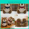 Stuffed Cute Groundhog Animal With Short Plush Toy For Decoration Childrens