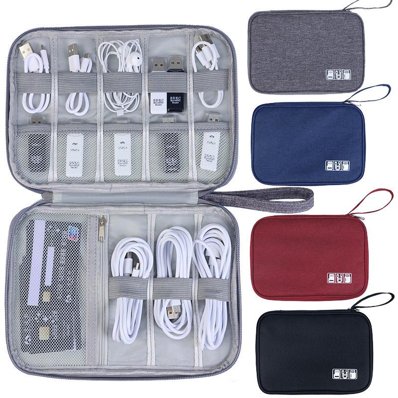 Electronics Watch Organizer Travel Case Electronic Accessories Cord Storage Bag Portable Waterproof Cable Organizer Bag