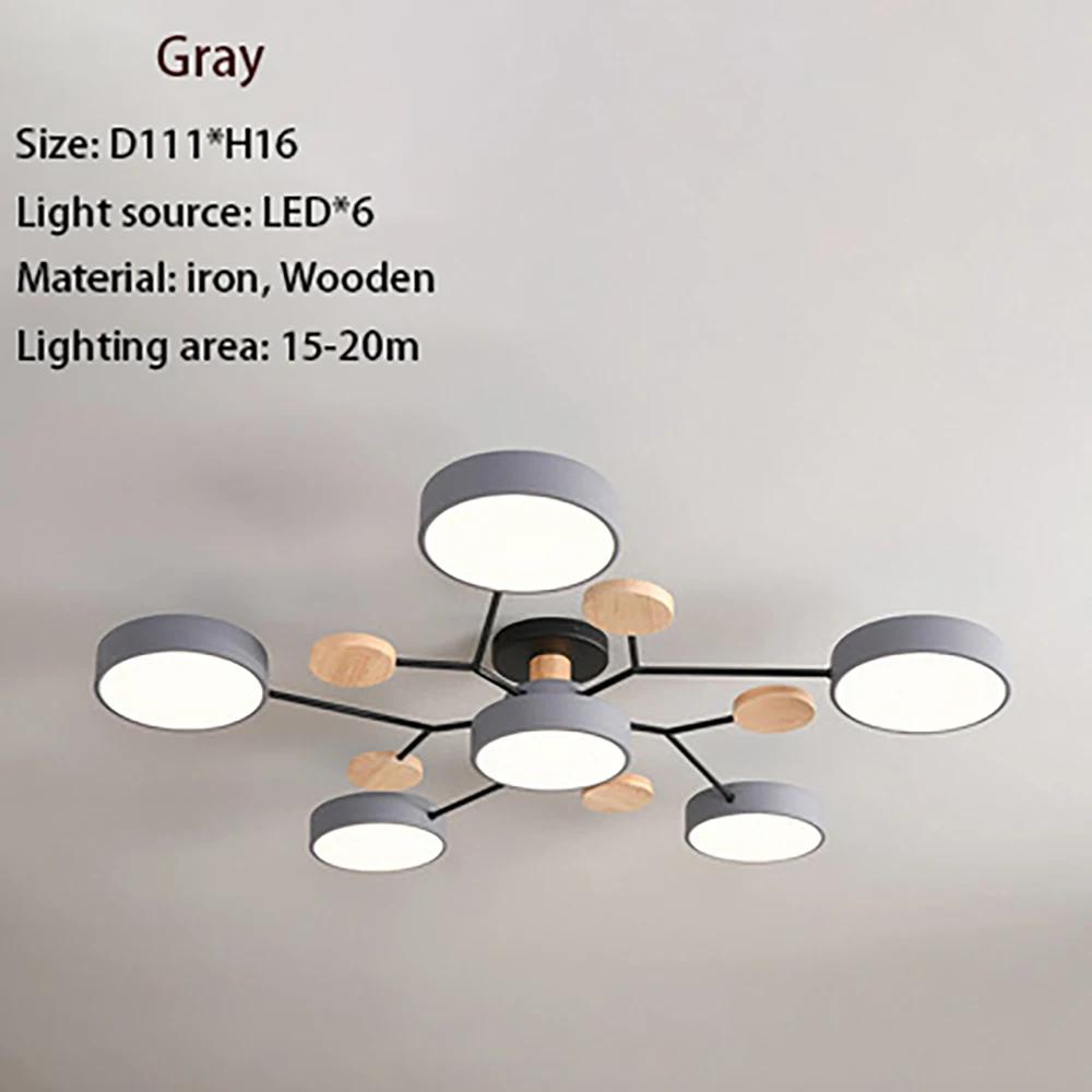 Modern LED Chandelier Macaron Ceiling Lamp For Bedroom Children's Room Living Dining Room Interior Decor Lighting Fixture Luster