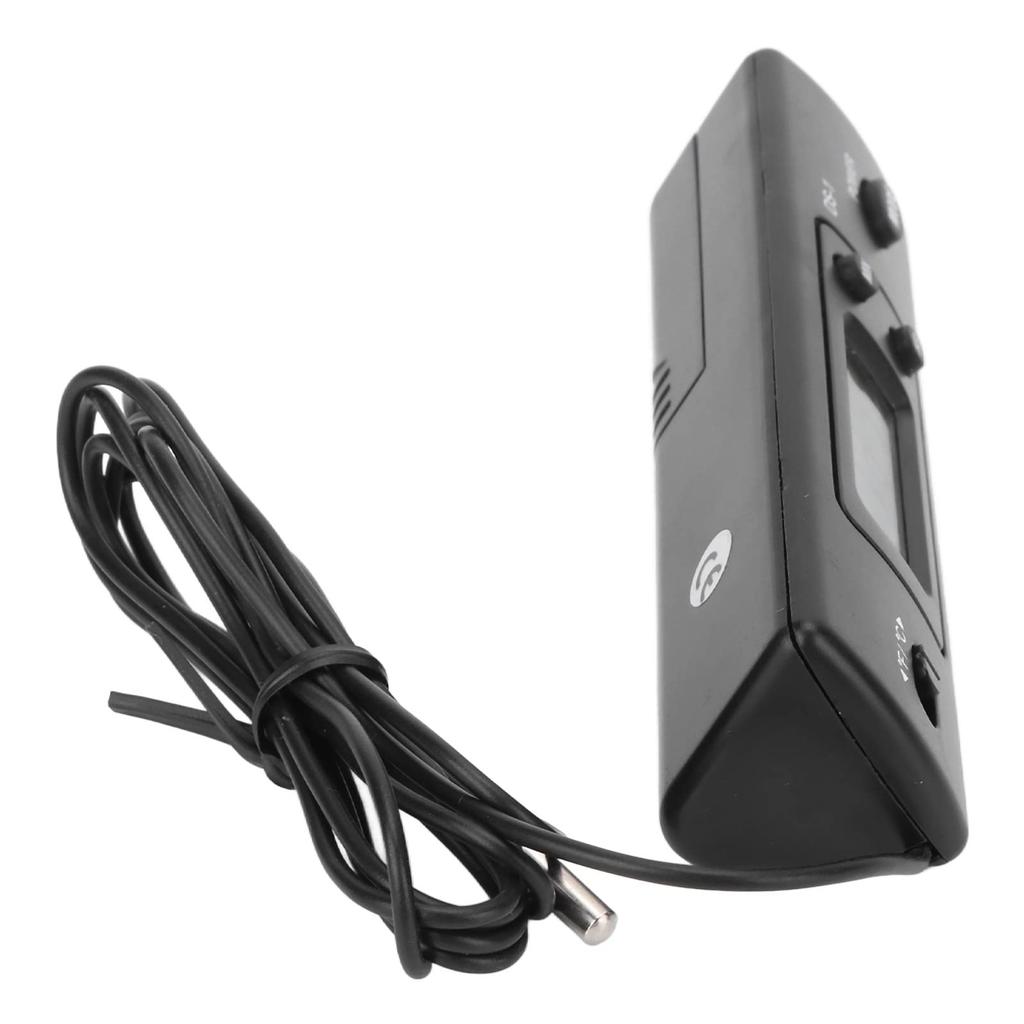 Car Thermometer, Car Temperature Digital Clock Multifunctional High Accuracy Electronic ABS Clock Car Digital Clock for Vehicle Car