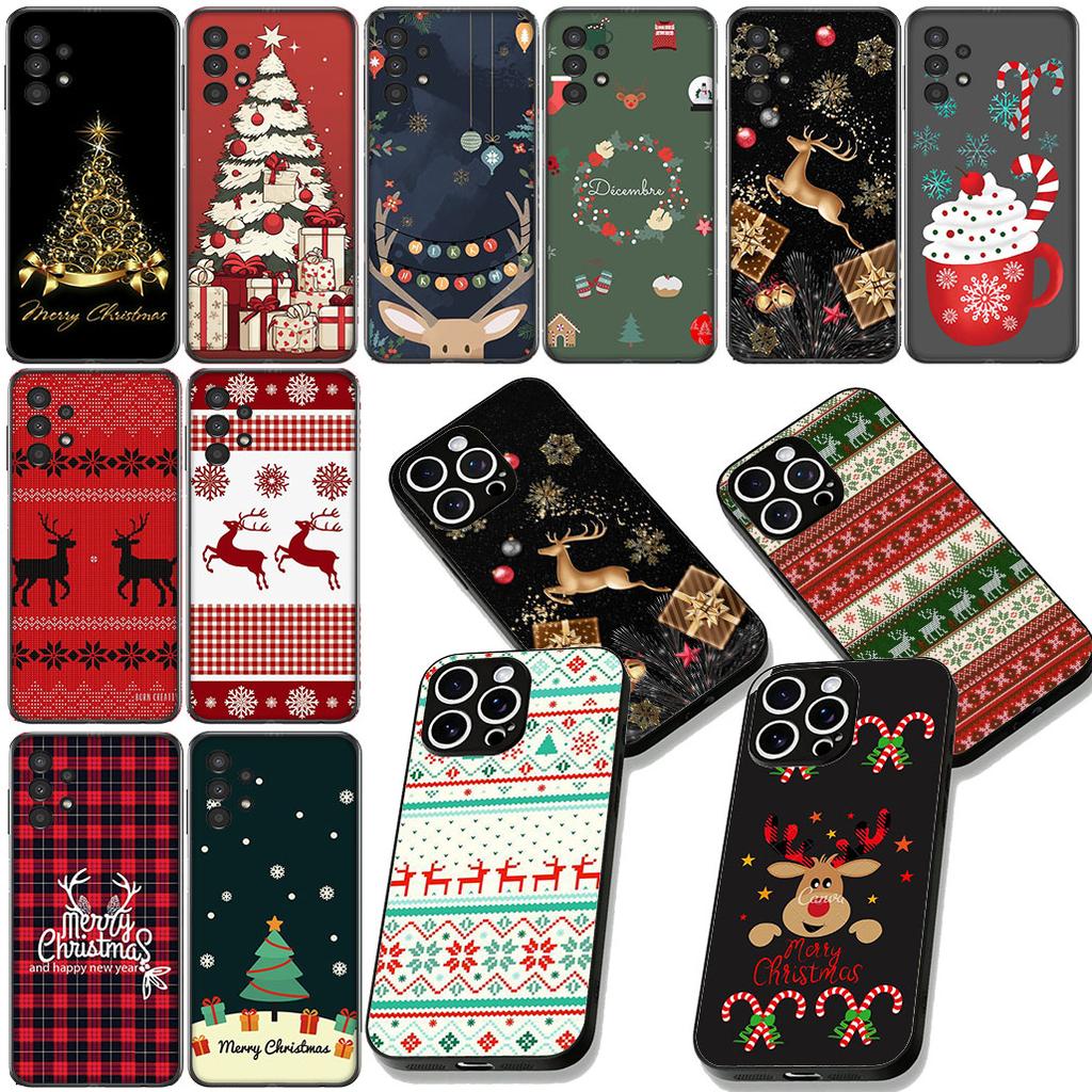 Tree Deer Merry Christmas Phone Cover for Samsung Galaxy A04 j7 J5 J2 Prime J8 A01 A02 A03 A56 A42 M06 M16 M56 M23 M55 Case