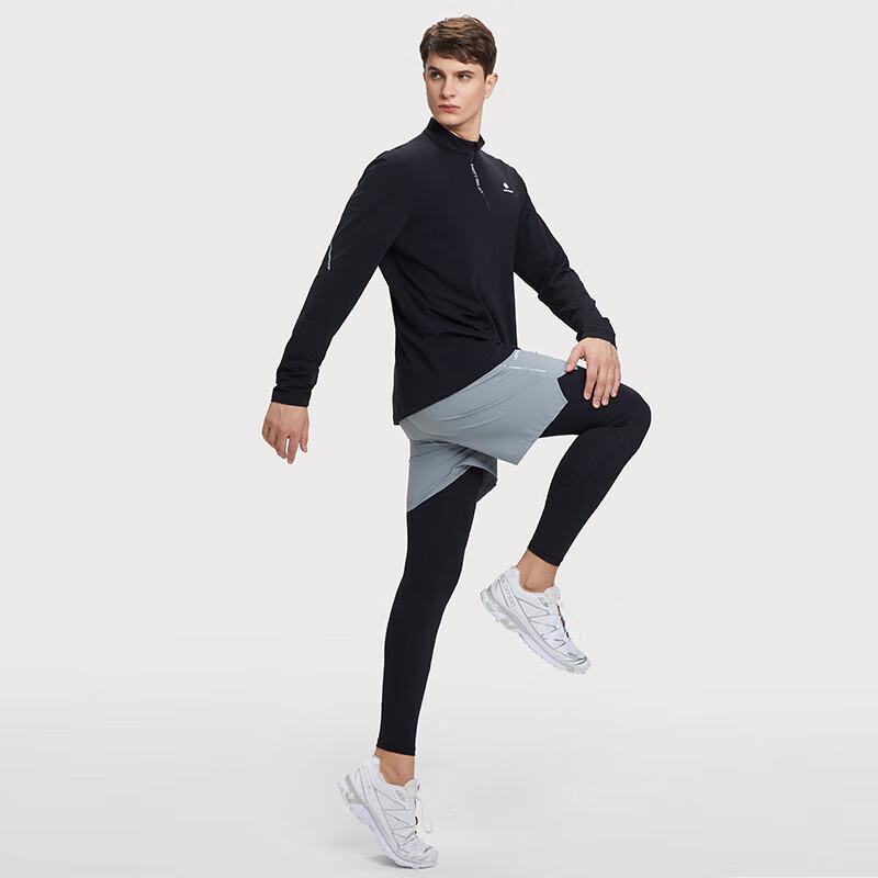 HOTSUIT Men's Thermal Stand-Up Collar Long Sleeve T-Shirt