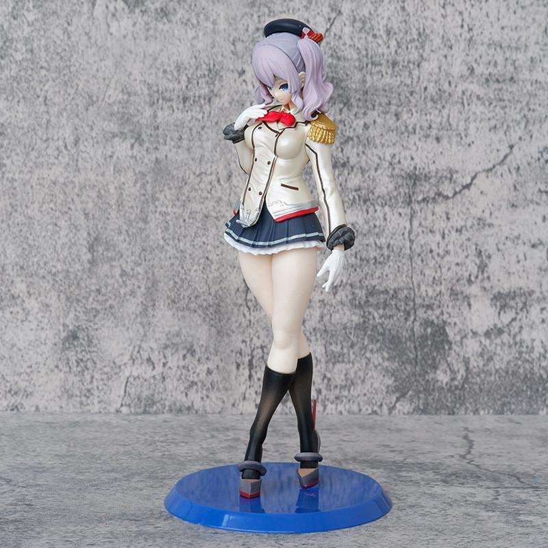 24CM Kantai Collection Figure Kan Colle Kashima Hibiki Azur Lane Anime Girl PVC Action Figure Toy Game Statue Model Doll