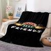 Cozy F-Friends Comedy Movie Characters Flannel Blanket for Beds Room Decoration Picnic - Customizable Gift Blanket