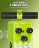 STRICH DYNACOMP Guitar Compressor Essential Pure Analog Effect Pedal for Electric Guitar True Bypass Pedal, & Bass, 3-Knob Control,