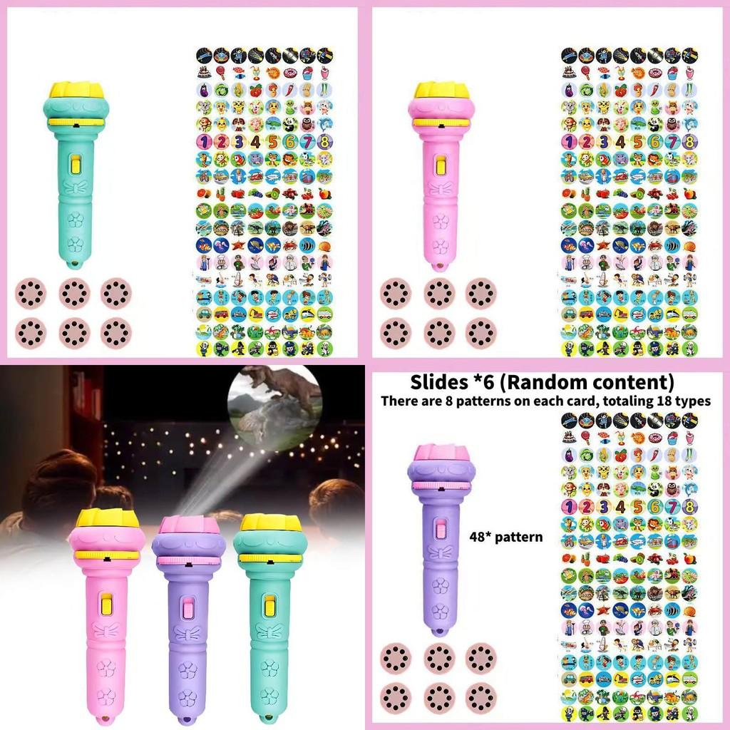 Childrens Cartoon Projector Flashlight With Light Up And Educational Features For Baby Learning And Play