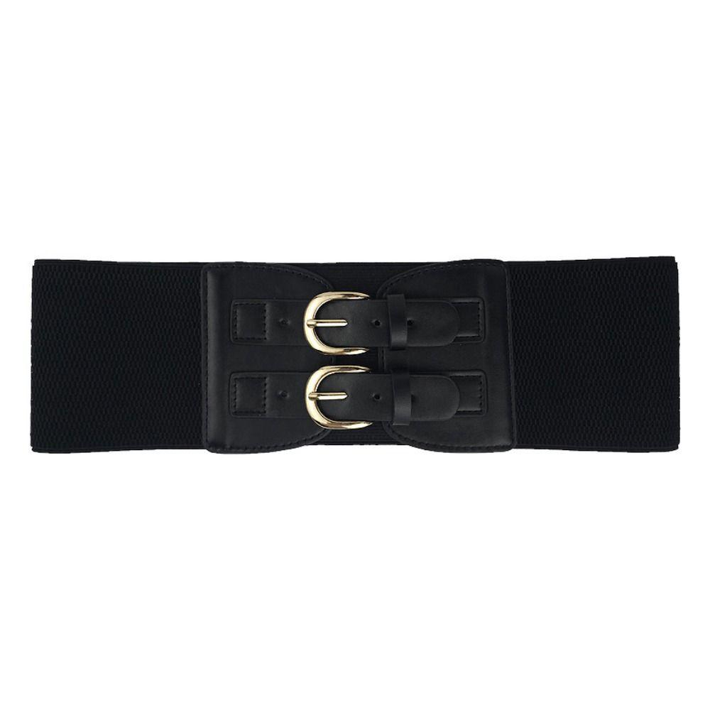 Adjustable PU Cummerbunds Solid Color Wide Waist Corset Elegant Corset Belt  Girl