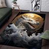 Dragon and CloudsRug for Living RoomMythical Creature ArtworkFantasy ThemedHomeFurnishings Anti slip carpet can bemachine washed