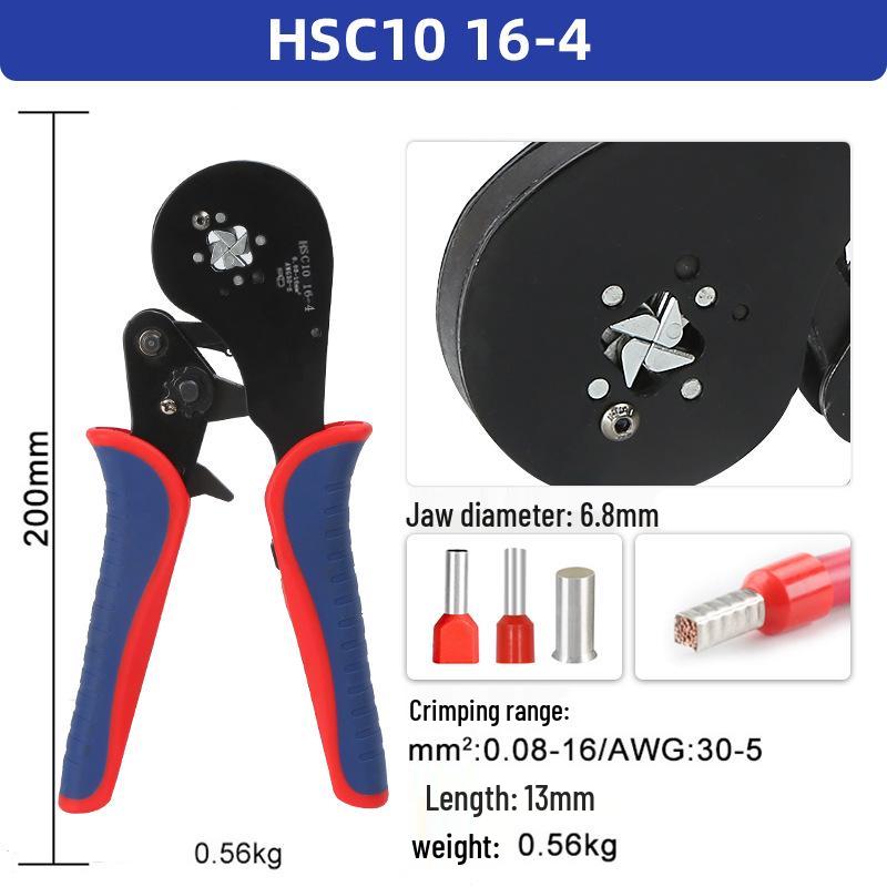 HSC10 16-6 Tube-Type Pin Terminal Crimping Pliers Cold Press Tool