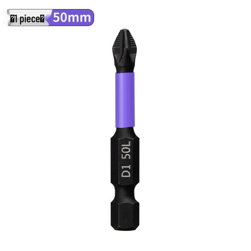 D1 Magnetic Phillips Head Screwdriver Bit: Anti-slip, Shock-resistant, High Hardness with Strong Magnetic Grip
