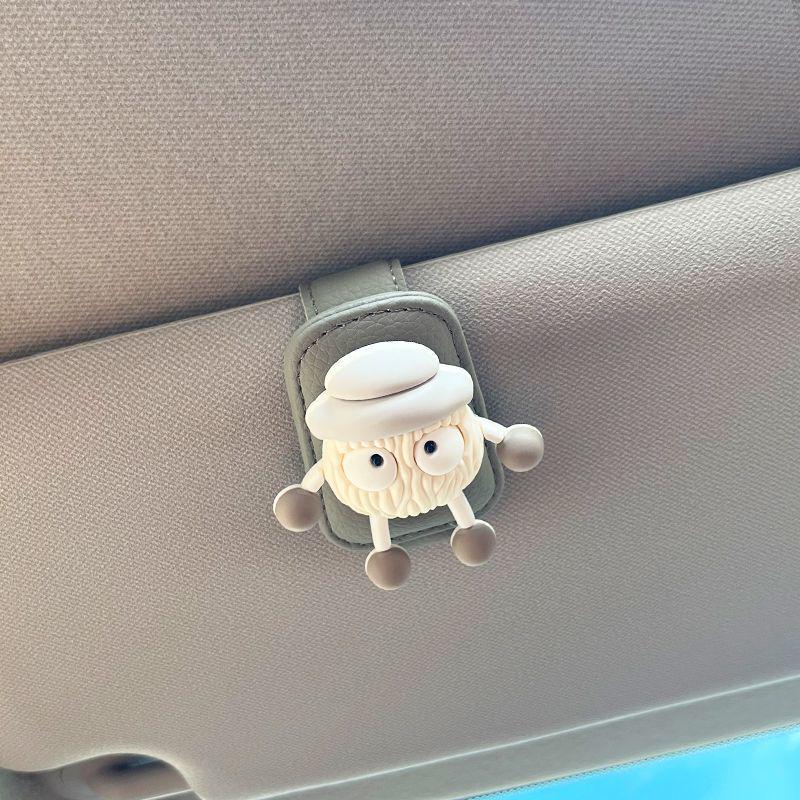 Multi-functional Car Sun Visor Sunglasses Holder Clip