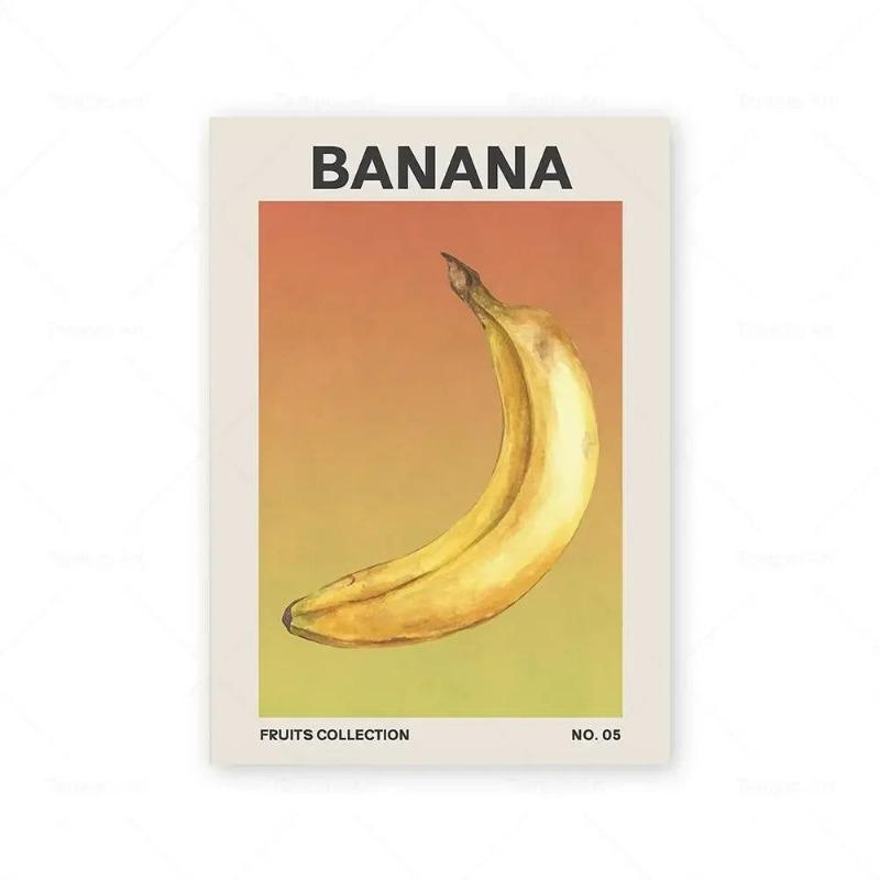 Vibrant Modern Wall Art Canvas Prints Pineapple Avocado Banana Lemon  Perfect for Living Room Bedroom Dining Room Decor