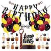 Harry Potter Birthday Decorations Party Set, Magic, Cool, Fun, Cute, 3 Unique Decorations for Kids and Boys, Black, Red, and Yellow, Harry Potter Happ