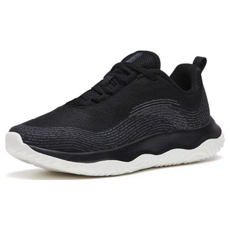 Anta Shocking Shock Absorption Non-Slip Durable Low-Top Training Shoes Women sneaker Black Gray 122317719-2