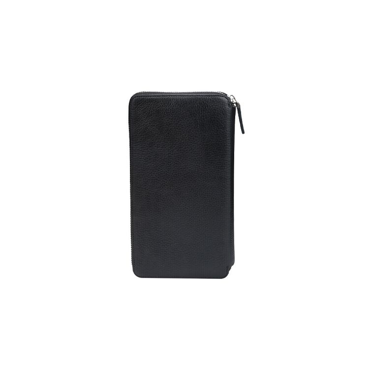 Montblanc Meisterstück Long Zipper Leather Wallet Men wallet Black 113304