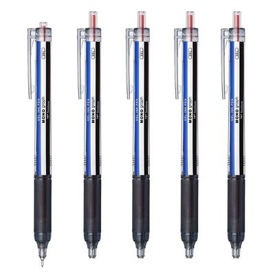 Tombow Pencil Monograph Light Gel Ballpoint Pen Monocolor Barrel Red Ink 0.5mm 5-Pack BJ-MGLE01R25-5P