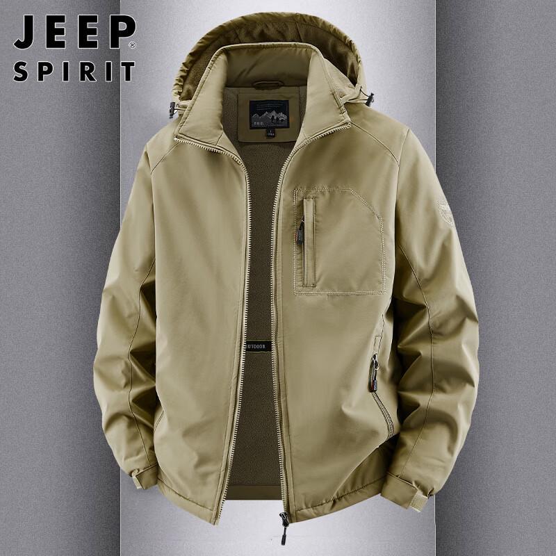 JEEP SPIRIT Men's Hooded Casual Jacket