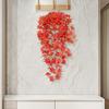 Faux Maple Leaves for Autumn Decor 5?Fork Artificial Leaf Hanging Vine, Fake Foliage Wall Autumnal Festivals Plant, Simulated Greenery Vine