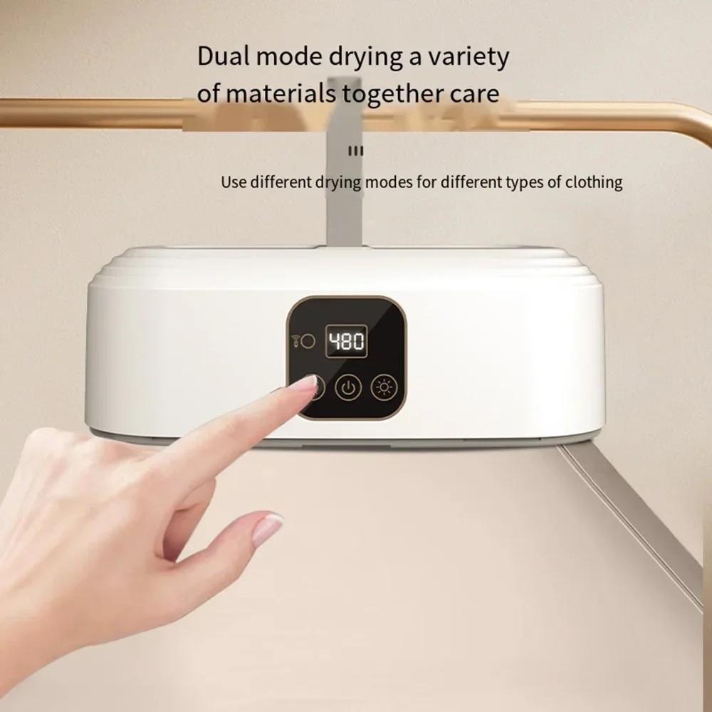600W Household Electric Clothes Dryer Portable Wardrobe Drying Machine Foldable Quick Heating Equipment