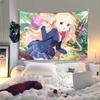 Cute Cartoon Pattern Tapestry 1pc Niche Splicing Elements Hanging Cloth for Bedroom Wall Decor Back